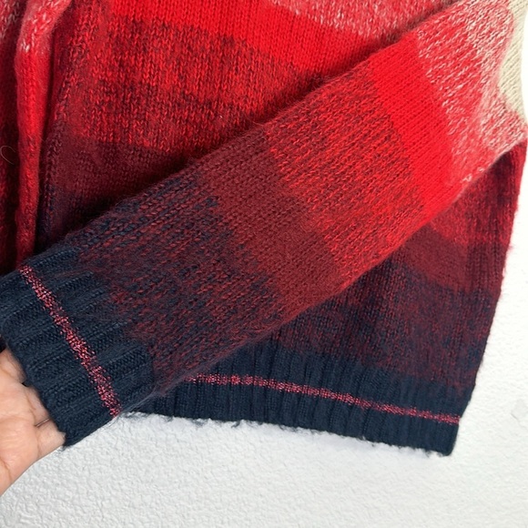 American Eagle Women’s Size Medium Ombre Chunky Knittedd Mock Neck Sweater - Picture 5 of 11